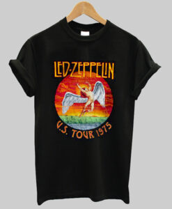 led zeppelin us tour 1975 t-shirt