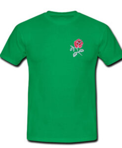 red flower tshirt