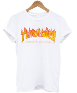 thrasher magazine fire t-shirt
