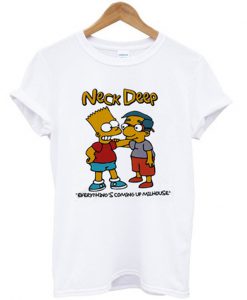 neck deep milhouse t-shirt