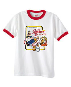 let's summon demons ringer tshirt