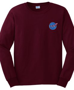 nasa burgundy sweatshirt