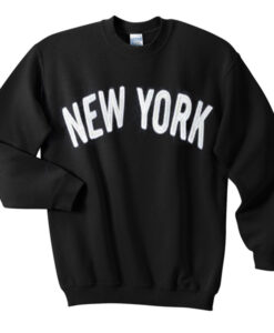 new york font sweatshirt