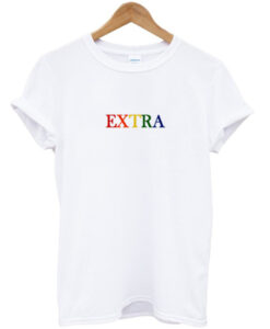 extra rainbow t-shirt