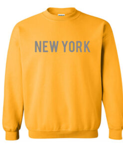 new york font sweatshirt