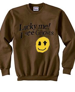 lucky me i see ghosts sweatshirt