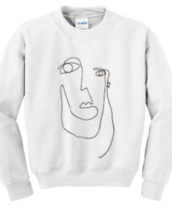 picasso face sweatshirt