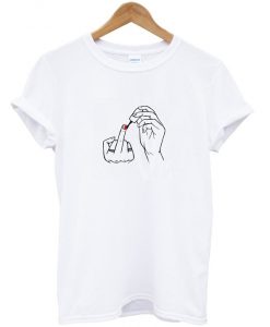 nail polish t-shirt