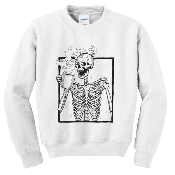 the ripper drinking coffee sweatshirt